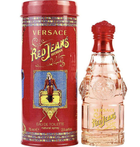 Jean rouge Versace pour femme