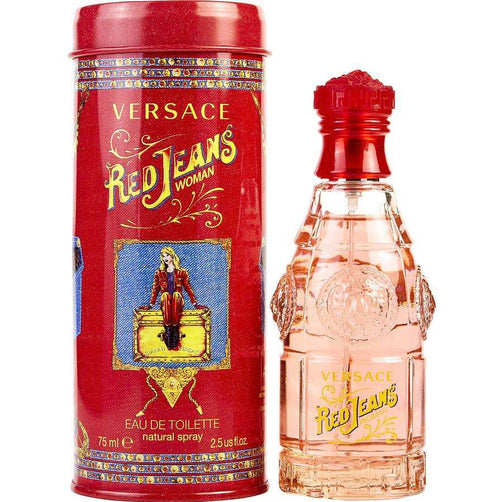Jean rouge Versace pour femme